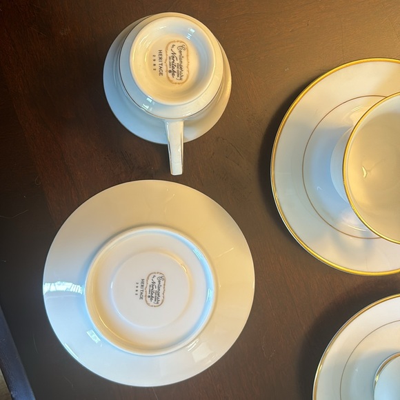 Noritake Heritage 2982 - Teacups and saucers in mint condition. 7 sets. - Picture 3 of 5
